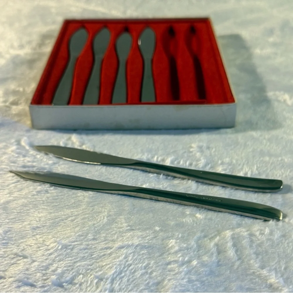 Set of 6 fruit stainless steel knives - Obstmesser- Edelstahl